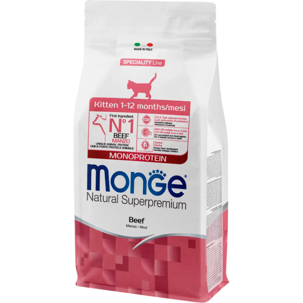Monge Cat Speciality Line Monoprotein сухой корм для котят и беременных кошек с говядиной - 400 г