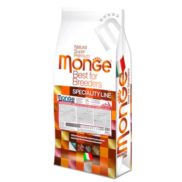 Monge Dog All breeds Adult суық тамақ, барлық құйрықтарға арналған, қоя салқынмен, 15 кг