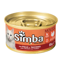 Monge Simba Cat Wet, с курицей и индейкой, 85 г