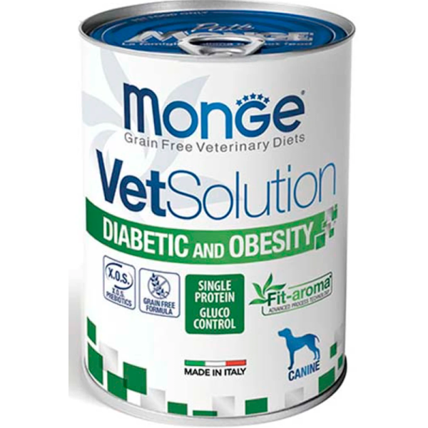 Monge Vetsolution DIABETIC & OBESITY диета для собак при диабете или ожирении 400гр