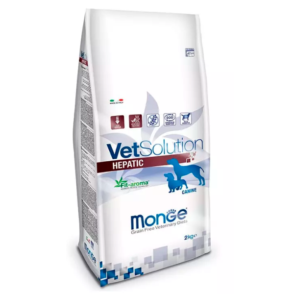 Monge VetSolution Hepatic Adult көкбасшы көпбұрыштары, 2 кг